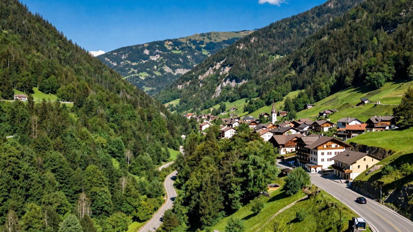 Malowniczy krajobraz górski z Iwonicza-Zdroju.