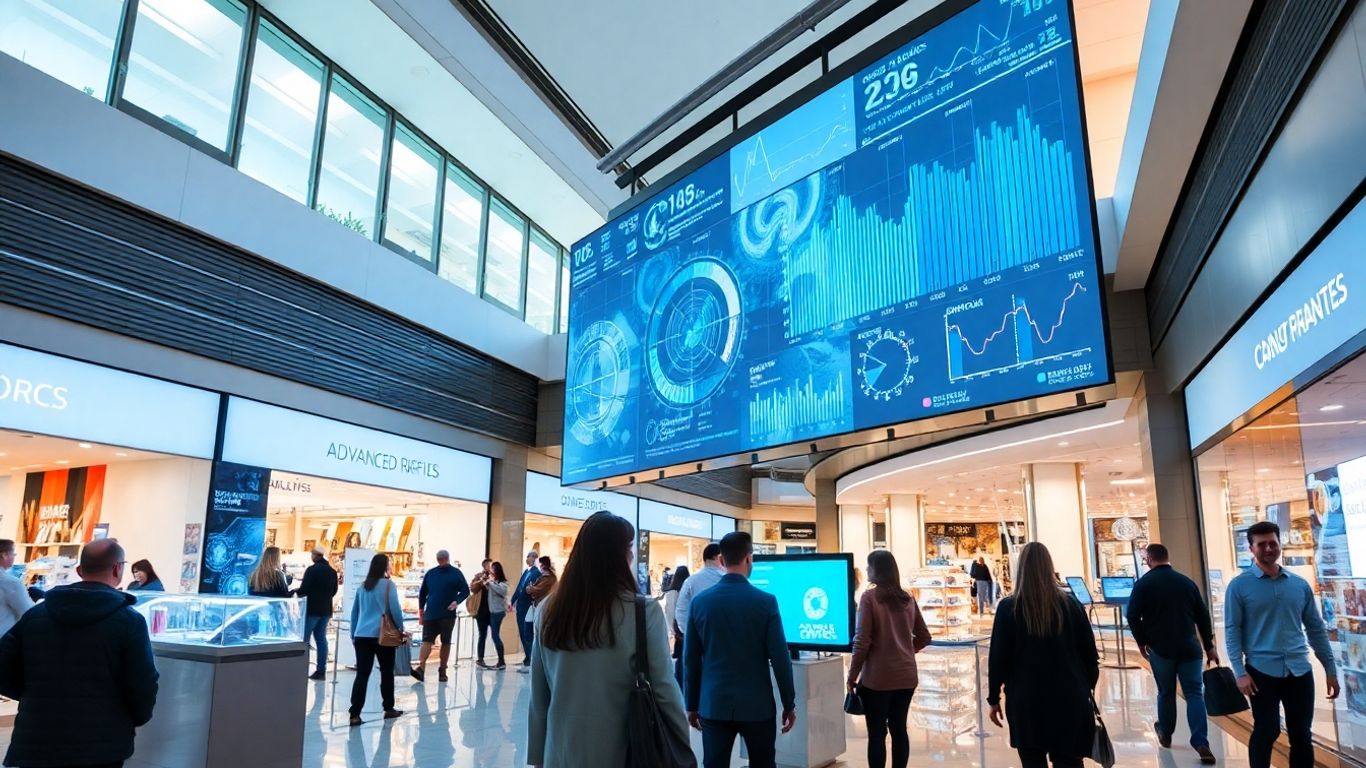 AI retail analytics in a shopping mall.