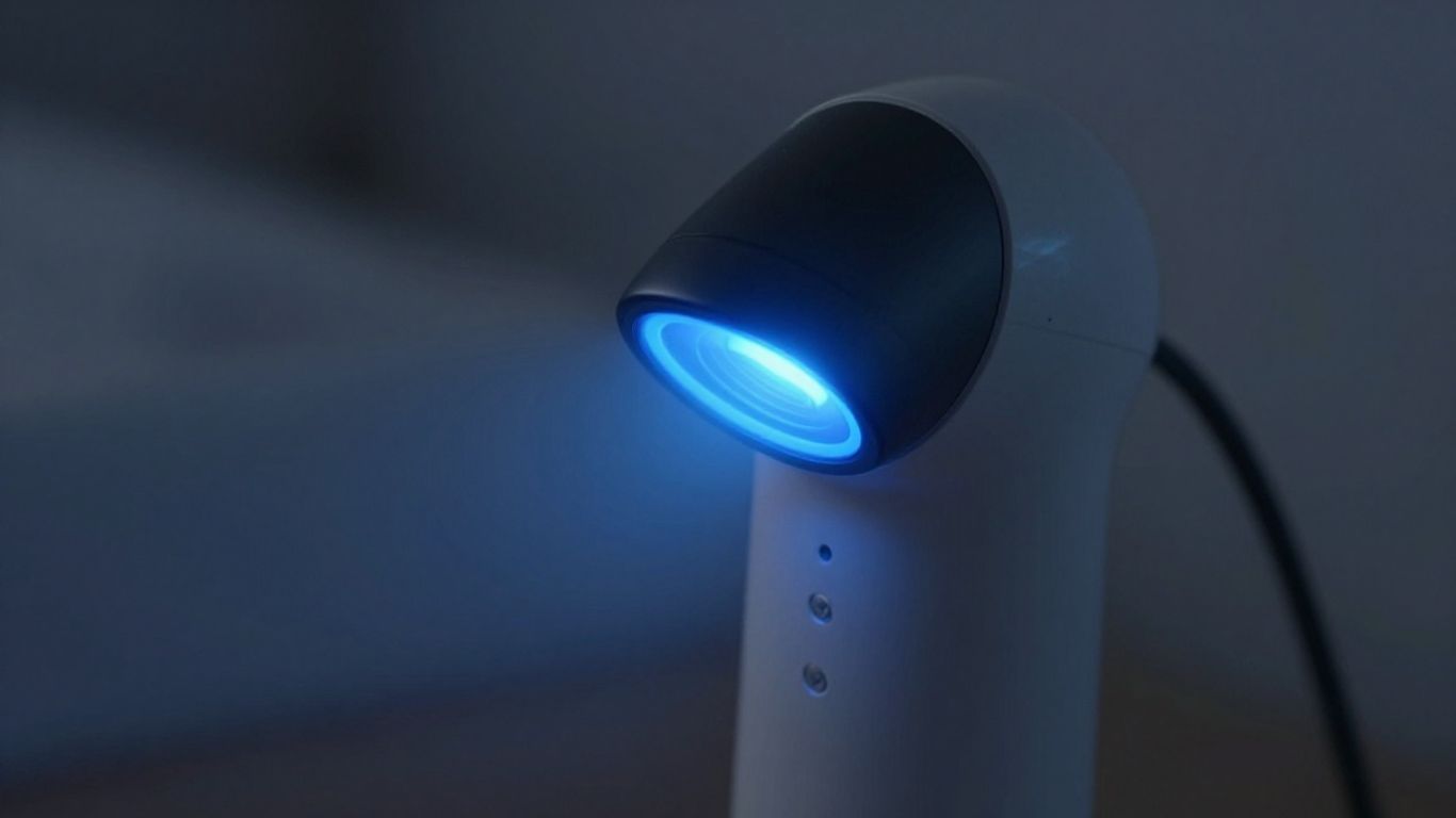 Hugo PEMF device emitting blue light