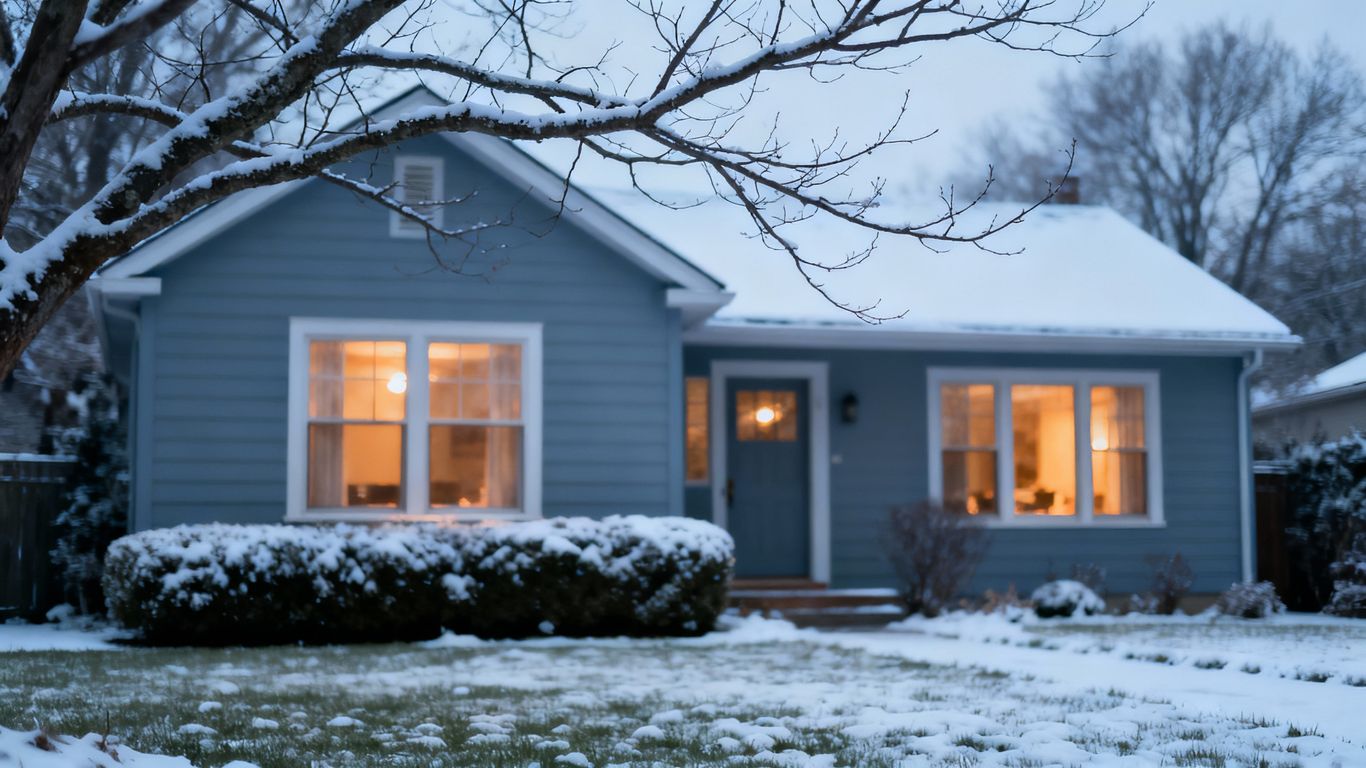 Winter house exterior painting curb appeal