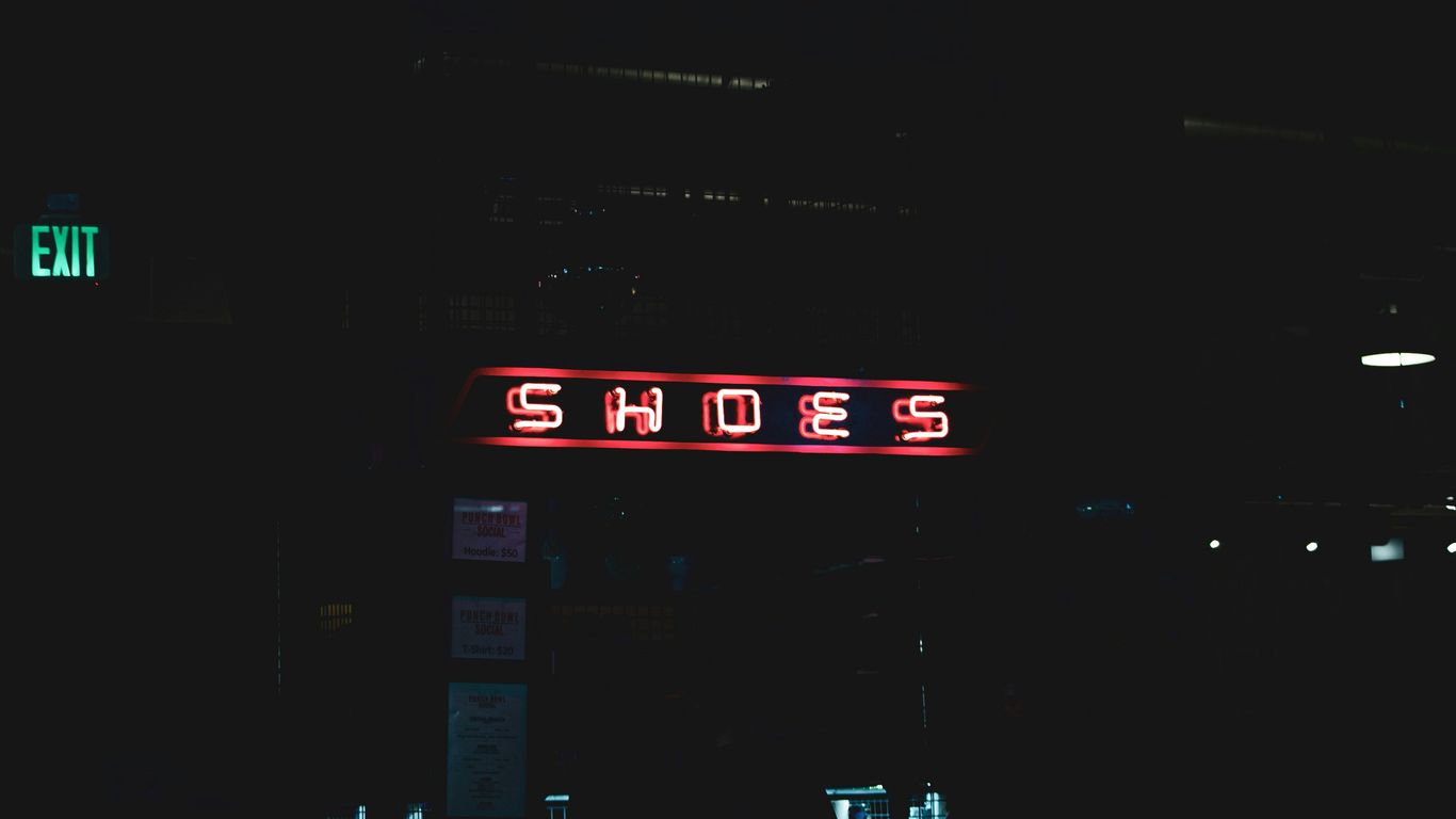 red and white UNK neon sign