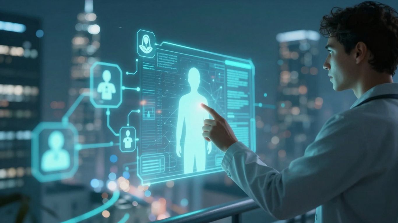 AI enhancing patient journeys with digital health technology.