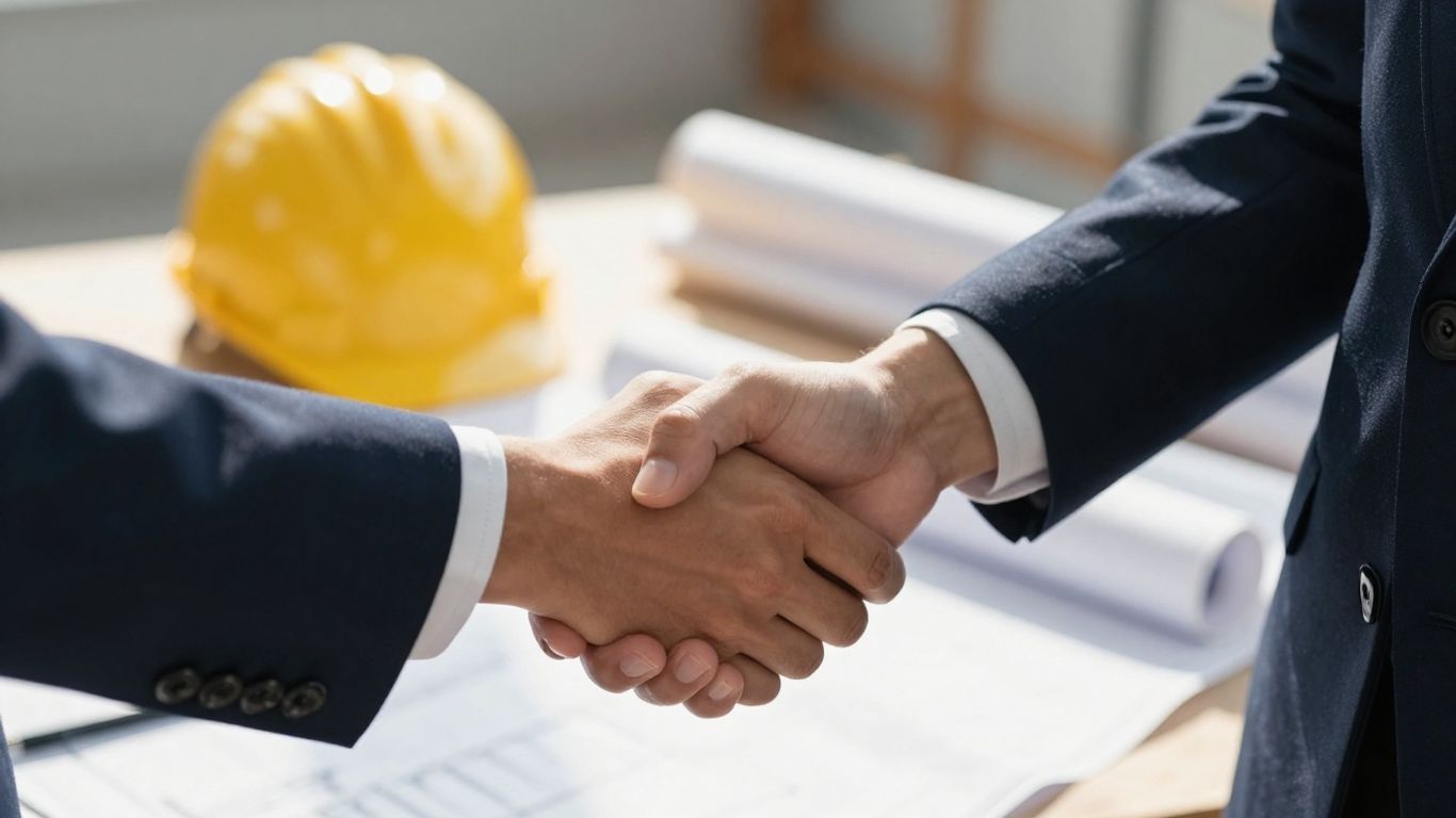 Handshake resolving contractor lien dispute