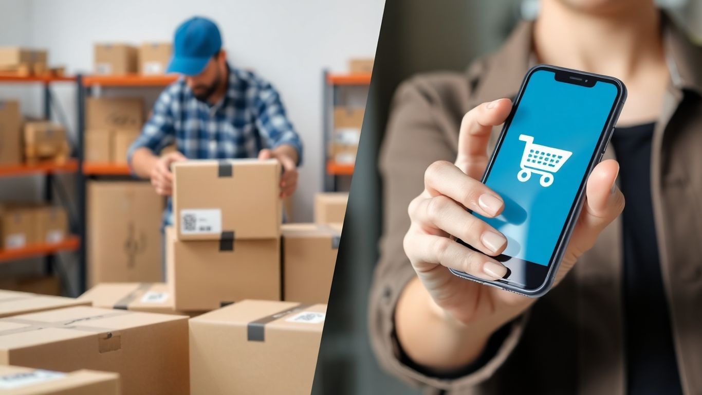 Dropshipping vs affiliate marketing comparison visual