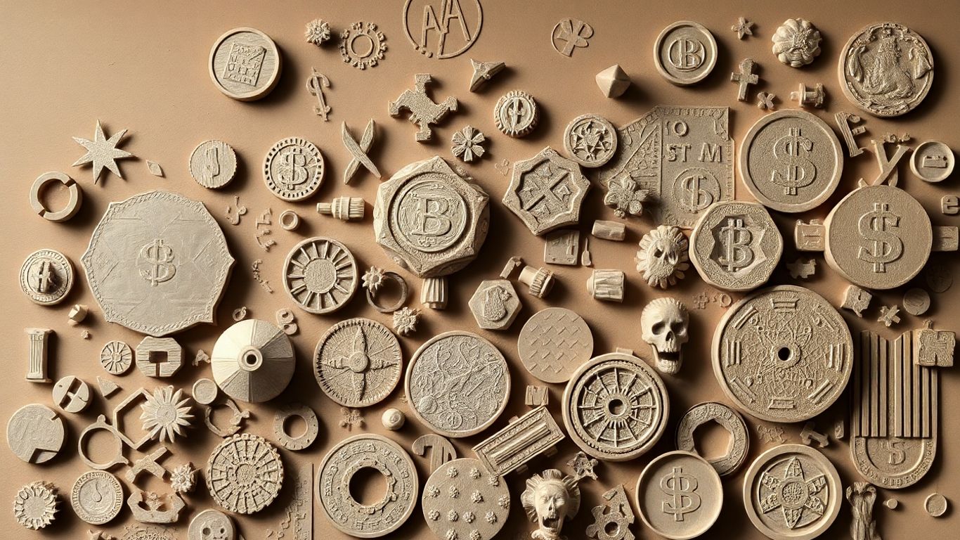 Abstract financial landscape with upward trajectory.