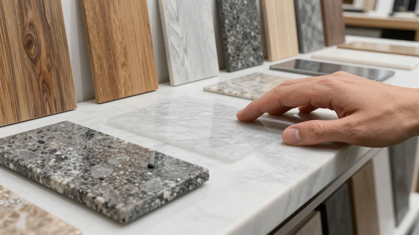 Customer reviews of various surface materials.