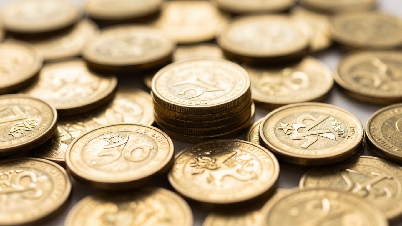 閃閃發光的金幣堆積如山，散落各處。
