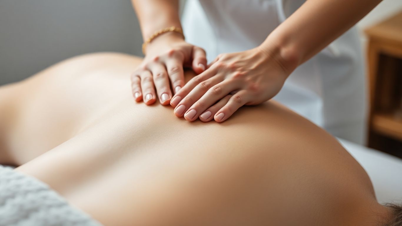 Therapeutic massage session for body potential.