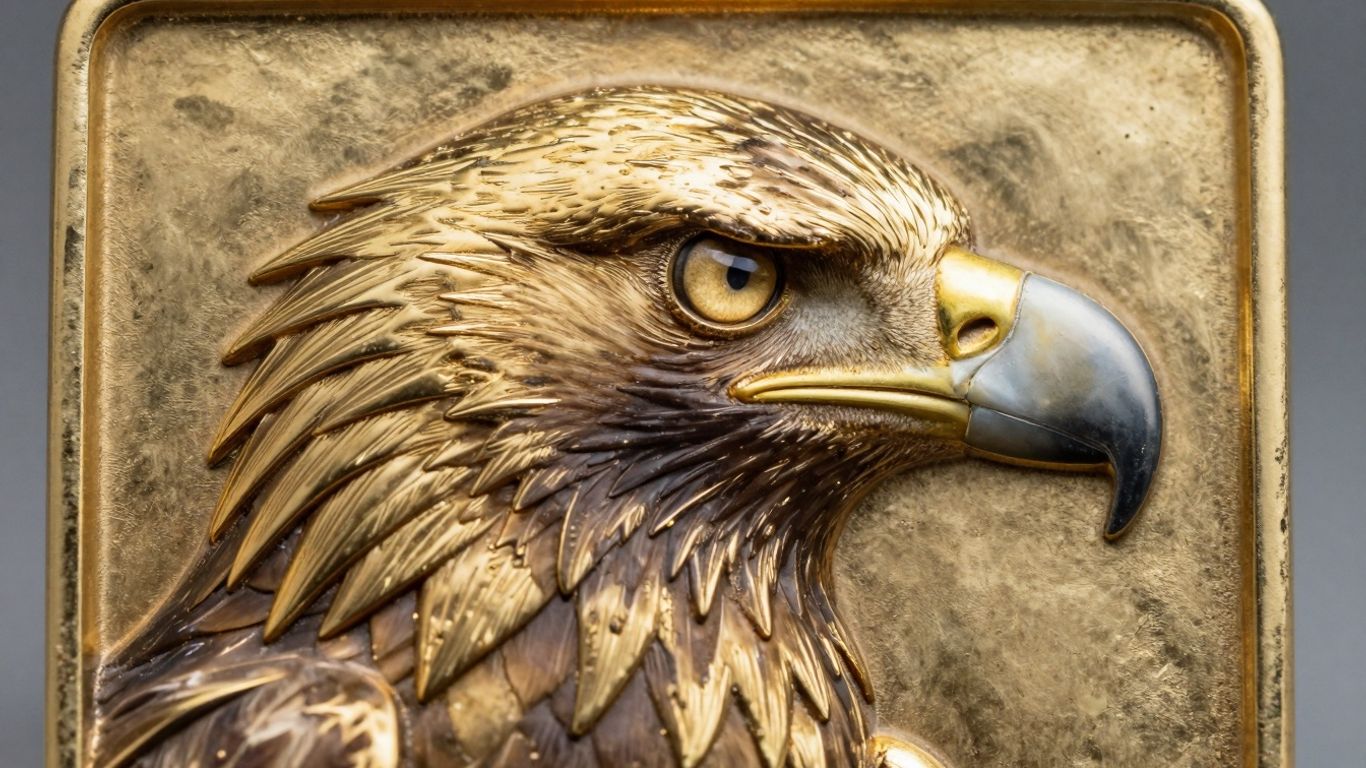 Poinçon tête d'aigle sur de l'or