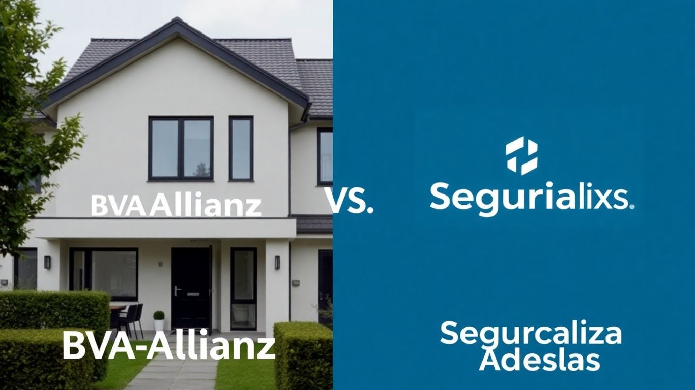 Comparativa de seguros de hogar BBVA Allianz y Segurcaixa Adeslas.