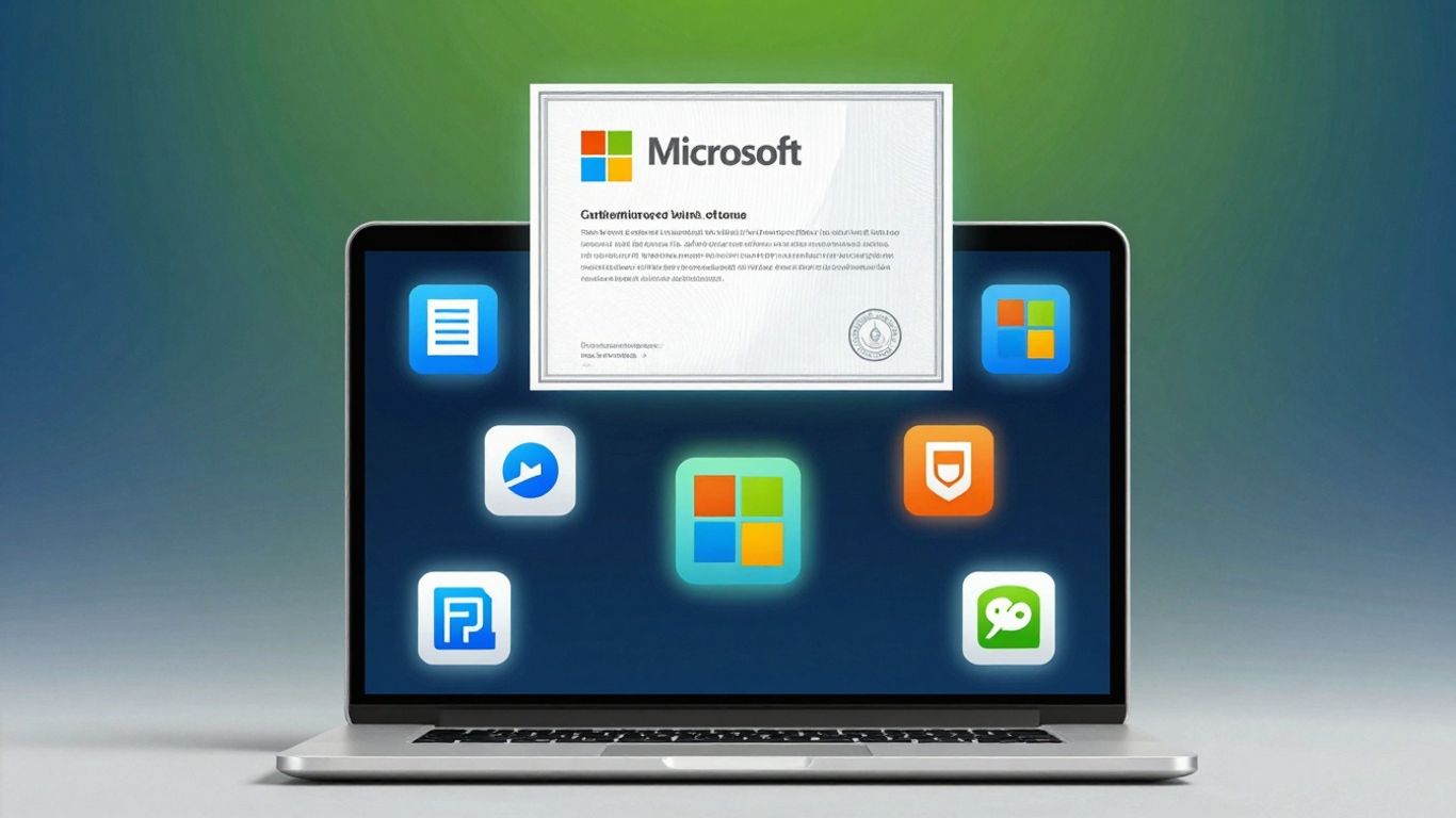 Microsoft free courses certificate infographic