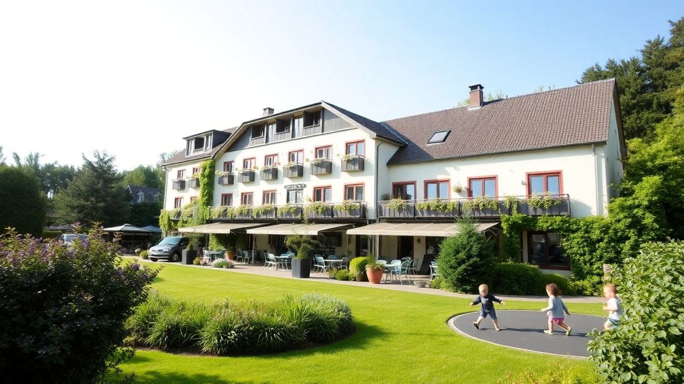 Familienfreundliches Hotel in Kiel Russee mit Grünflächen