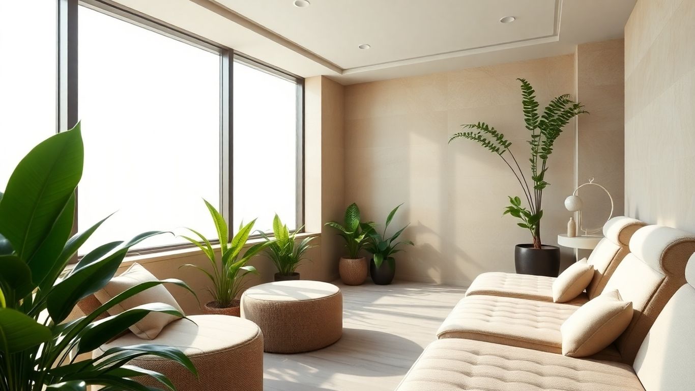 Relaxing interior of Hale Spa and Gym.