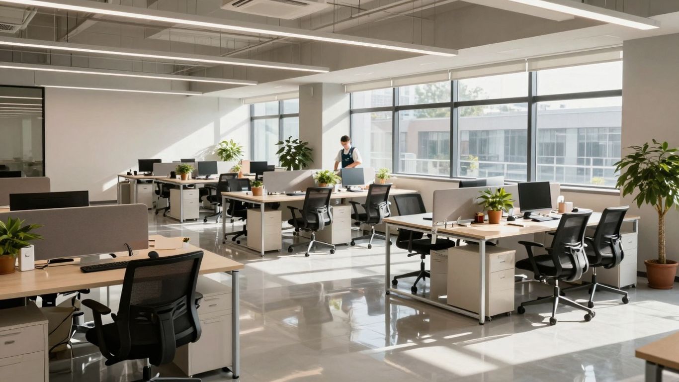 Profesionálne upratovanie kancelárií pre produktívne pracovné prostredie.