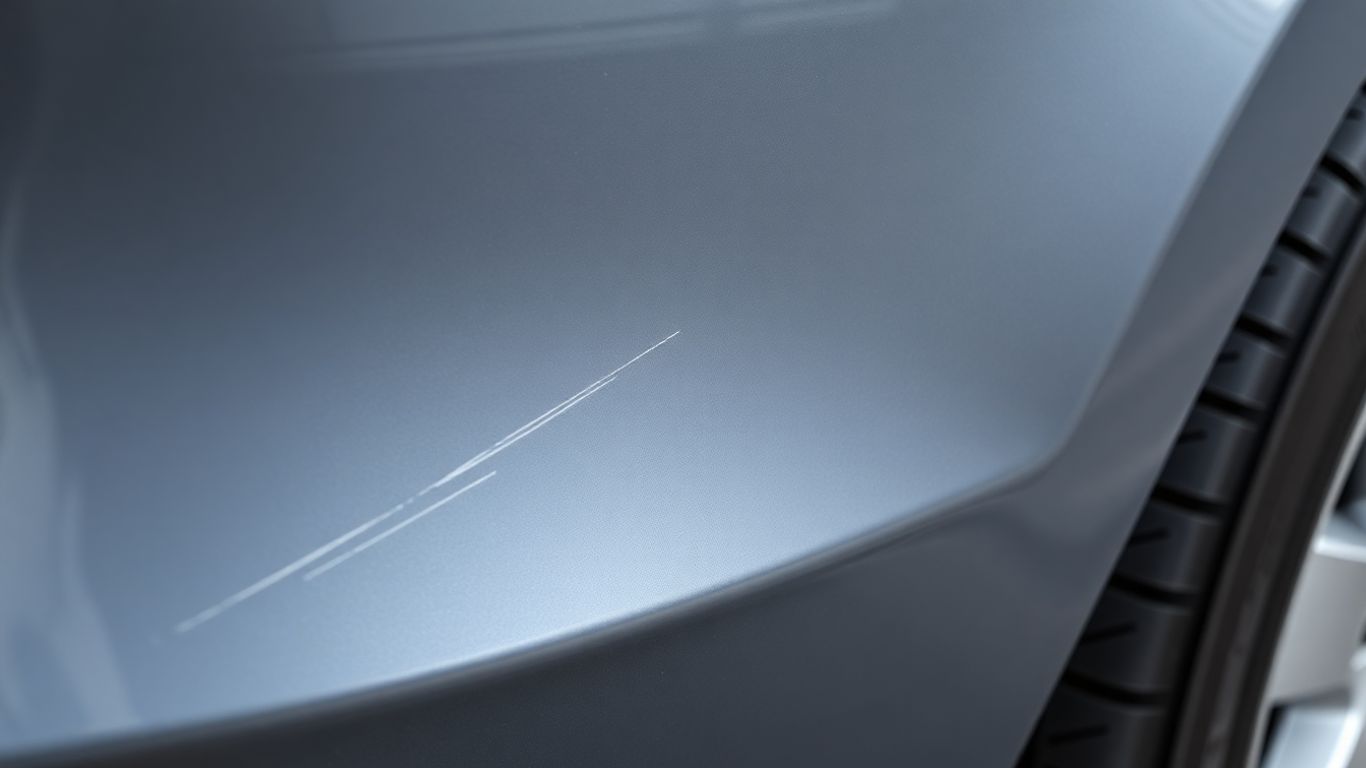 Auto mit Kratzern und beschädigten Teilen