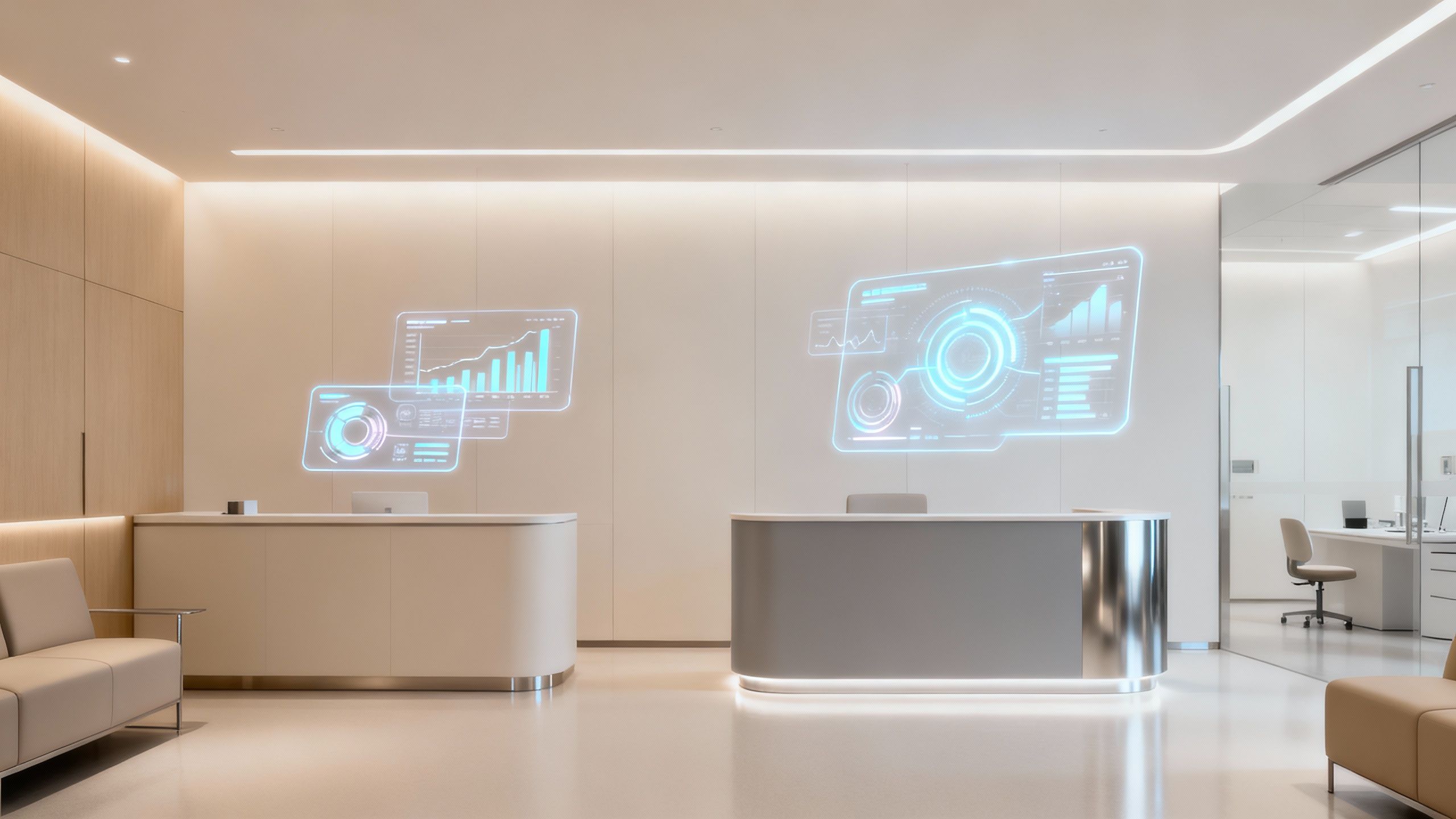 Aesthetics clinic with integrated data insights visualizations.