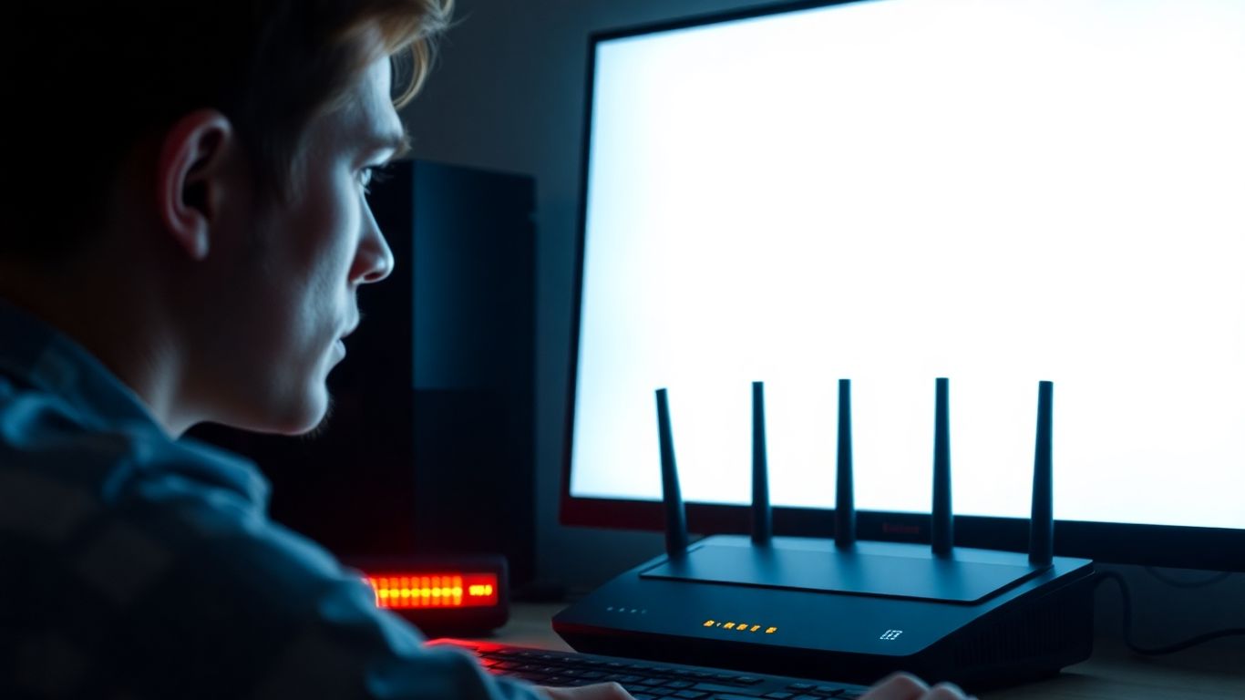 Panne Freebox : écran noir et routeur éteint.