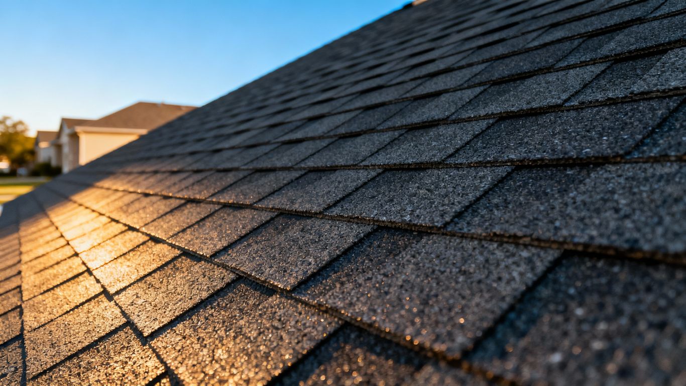 Fort Worth home with a new asphalt shingle roof.