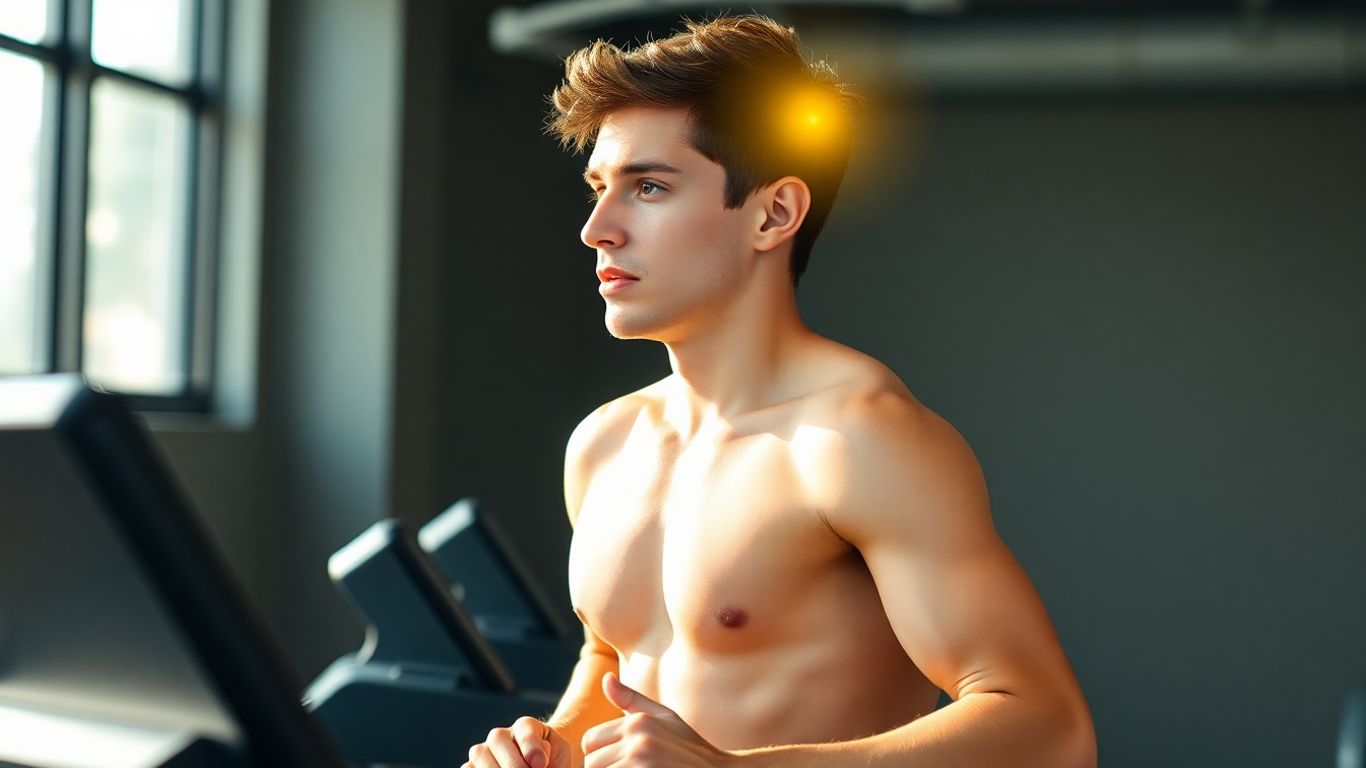 Student exercising, brain benefits of fitness