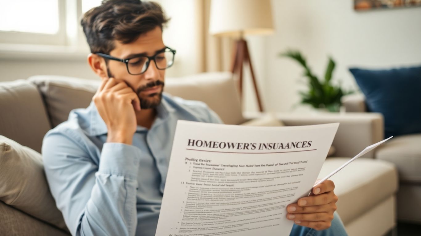 Persona eligiendo seguro de inquilino con objetos del hogar.