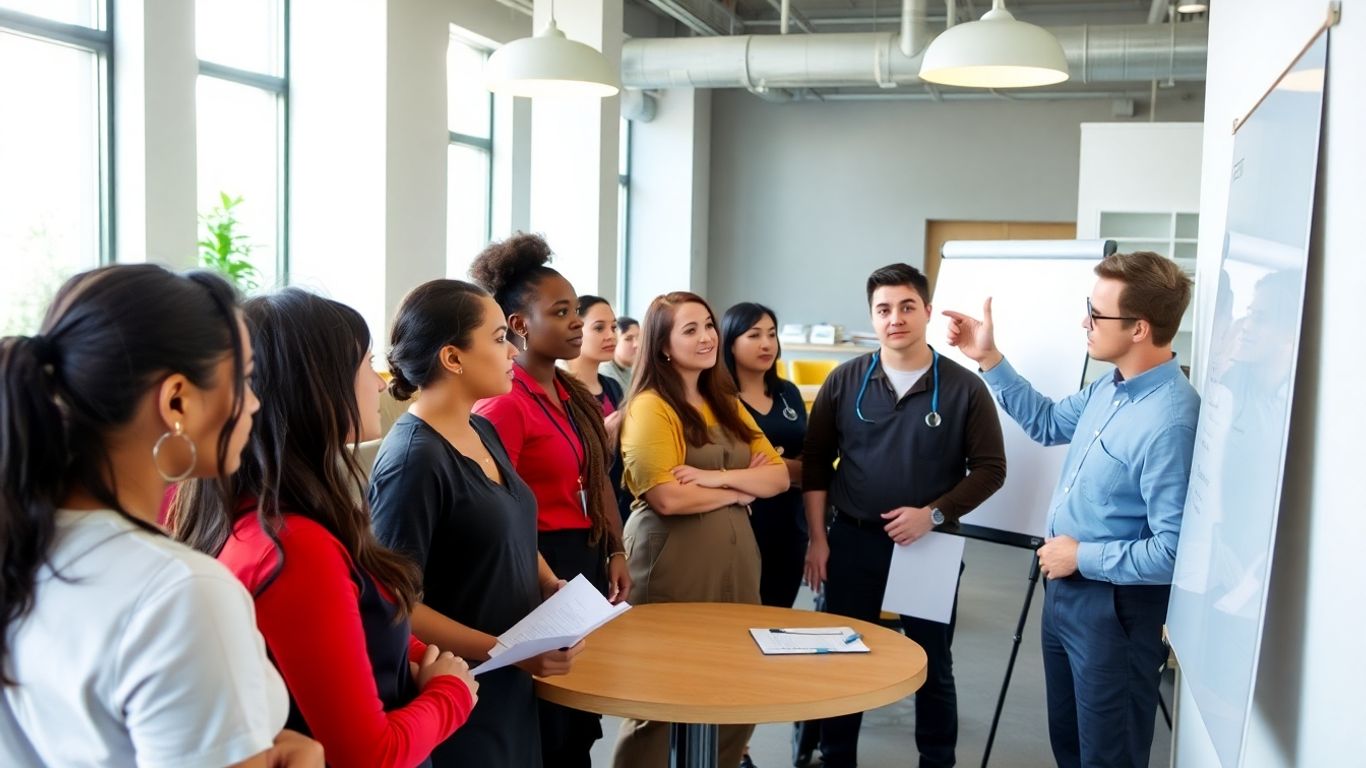 Hostel staff training session on security and behaviour management.