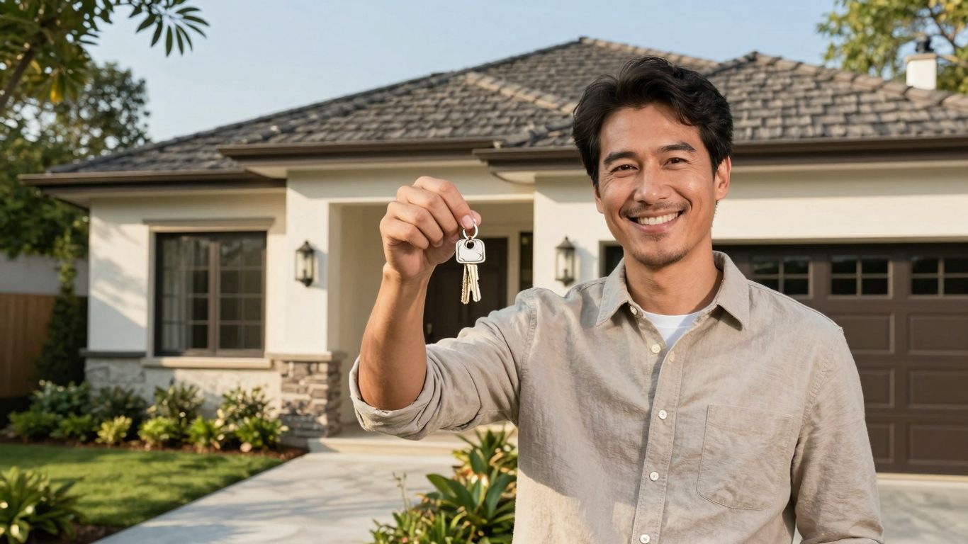 Casa moderna y segura con llaves en mano.