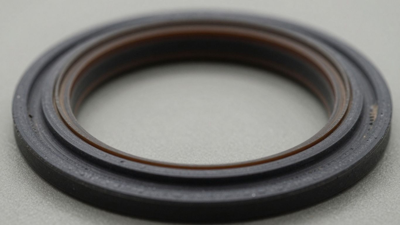 Close-up of a well seal gasket.