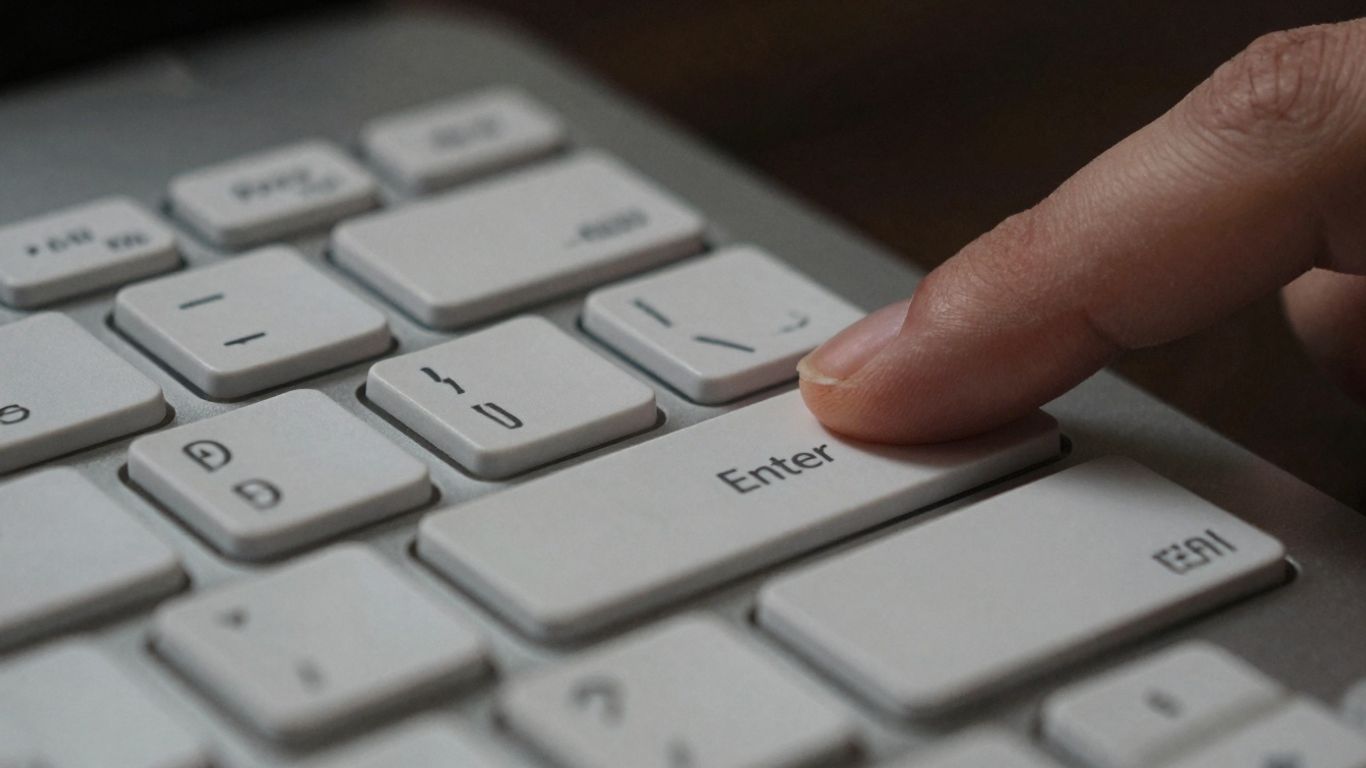 Teclado de computadora con dedo listo para activar Windows.