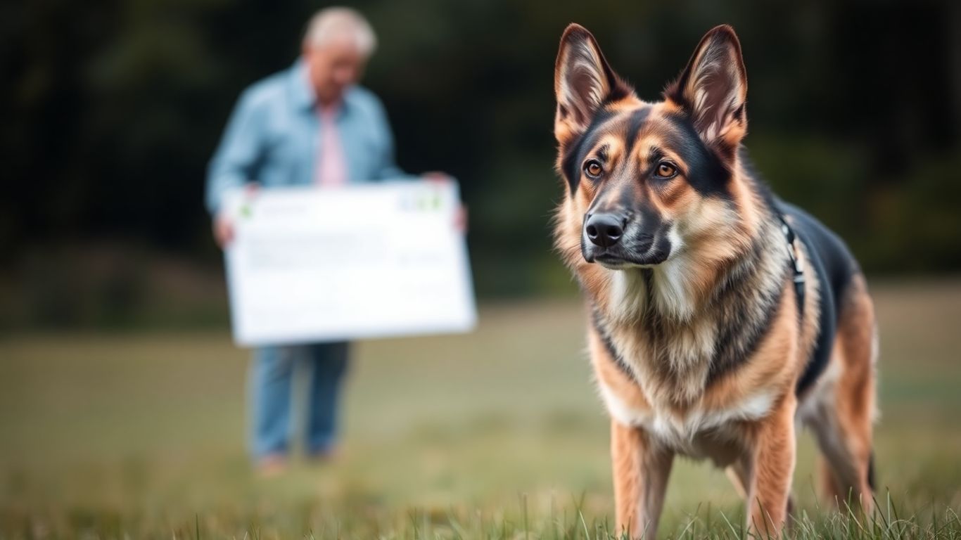 Hund und Versicherungspolice