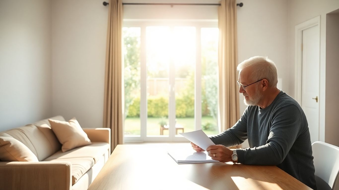 Persona revisando póliza de seguro multirriesgo hogar.