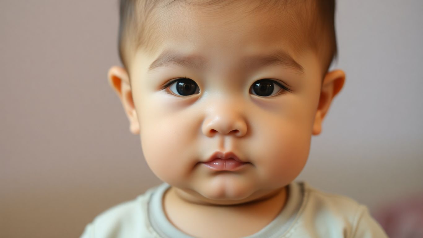Enfant en surpoids, regardant la caméra.
