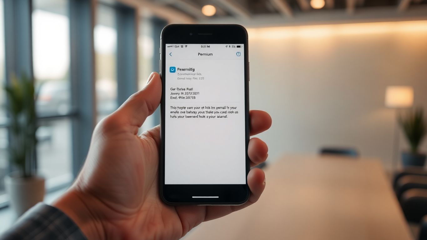 VIP email campaign experience on a smartphone.
