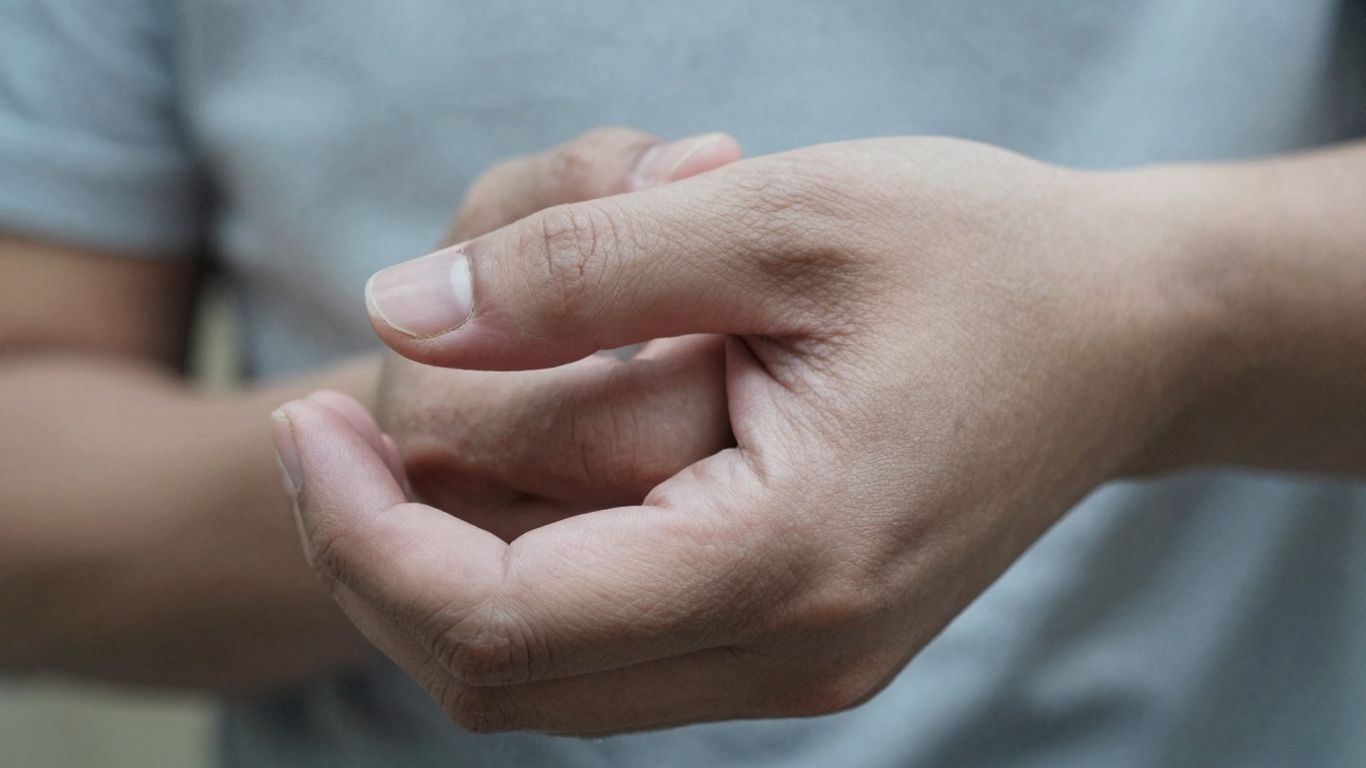 Neuropathy in a person's hand