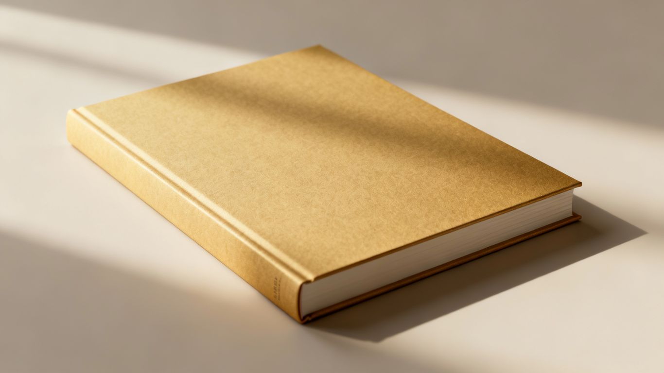 Realistic 3D book cover mockup