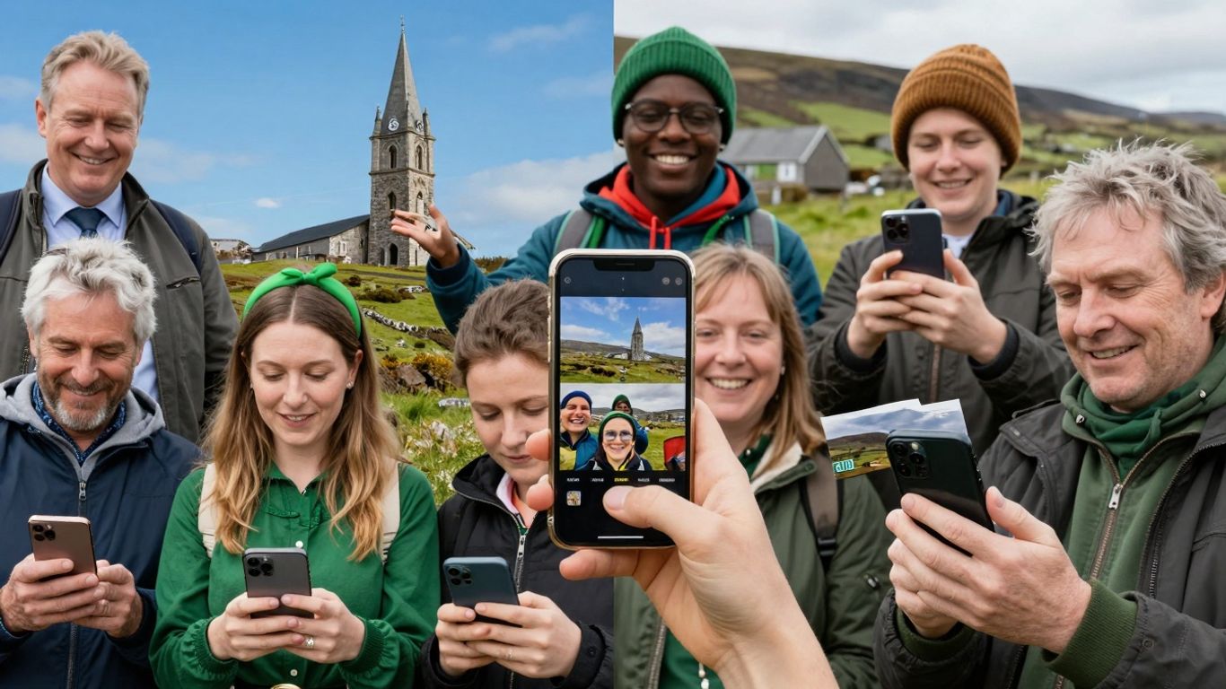 Irish customers sharing photos and videos online.