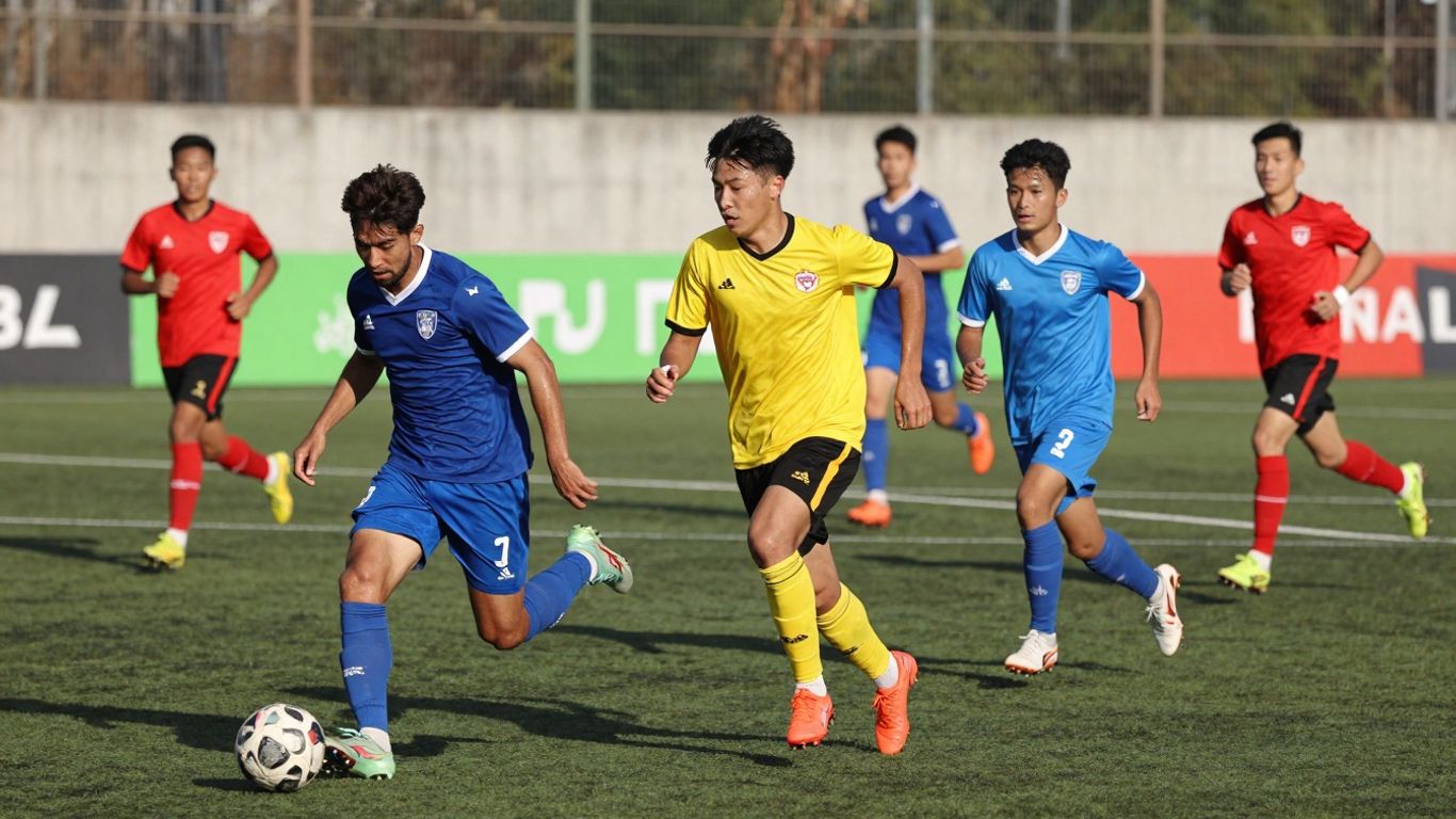 Mornington Soccer Club players in action on the field.