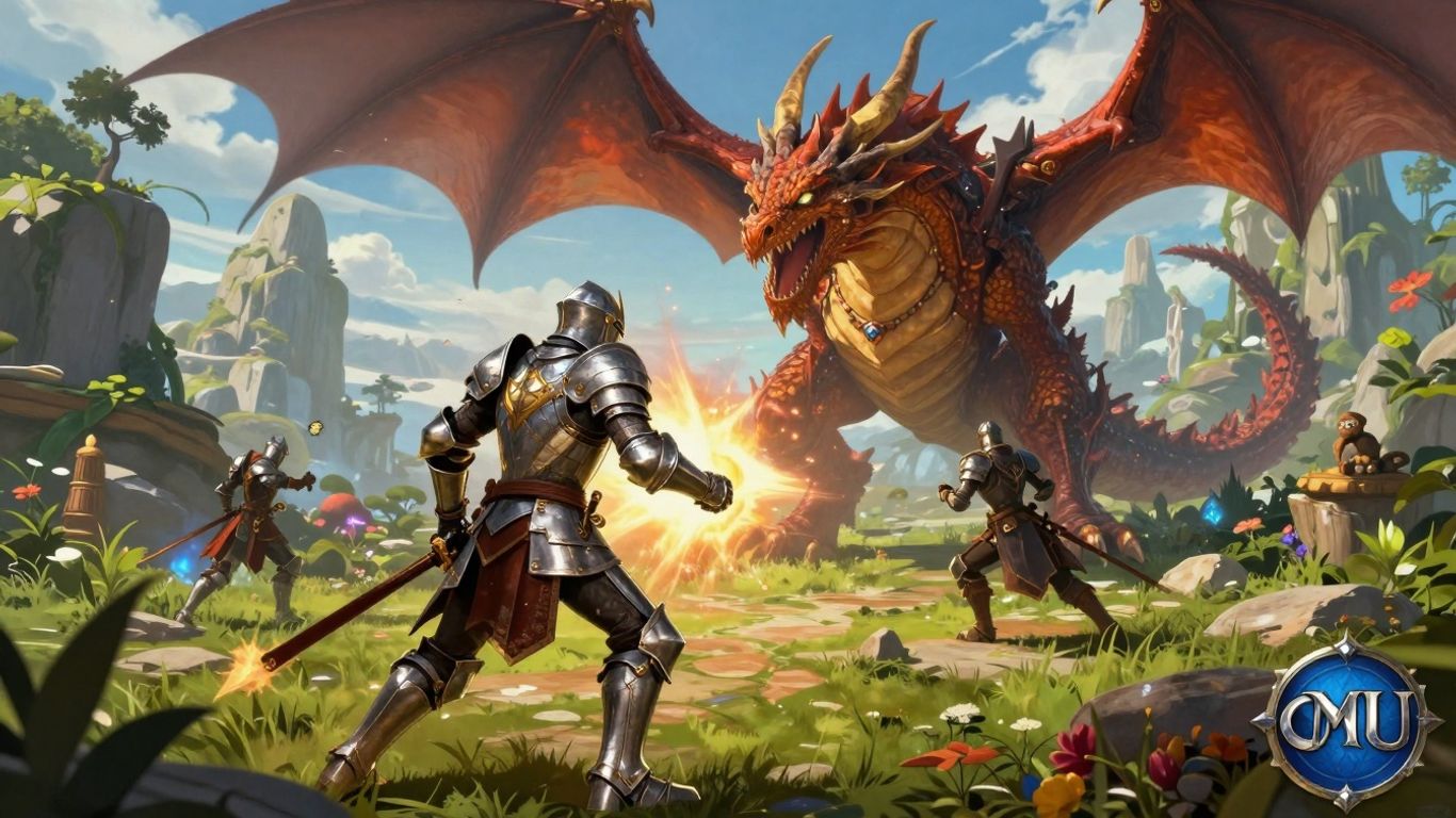 MU Origin 3 fantasy MMORPG battle scene