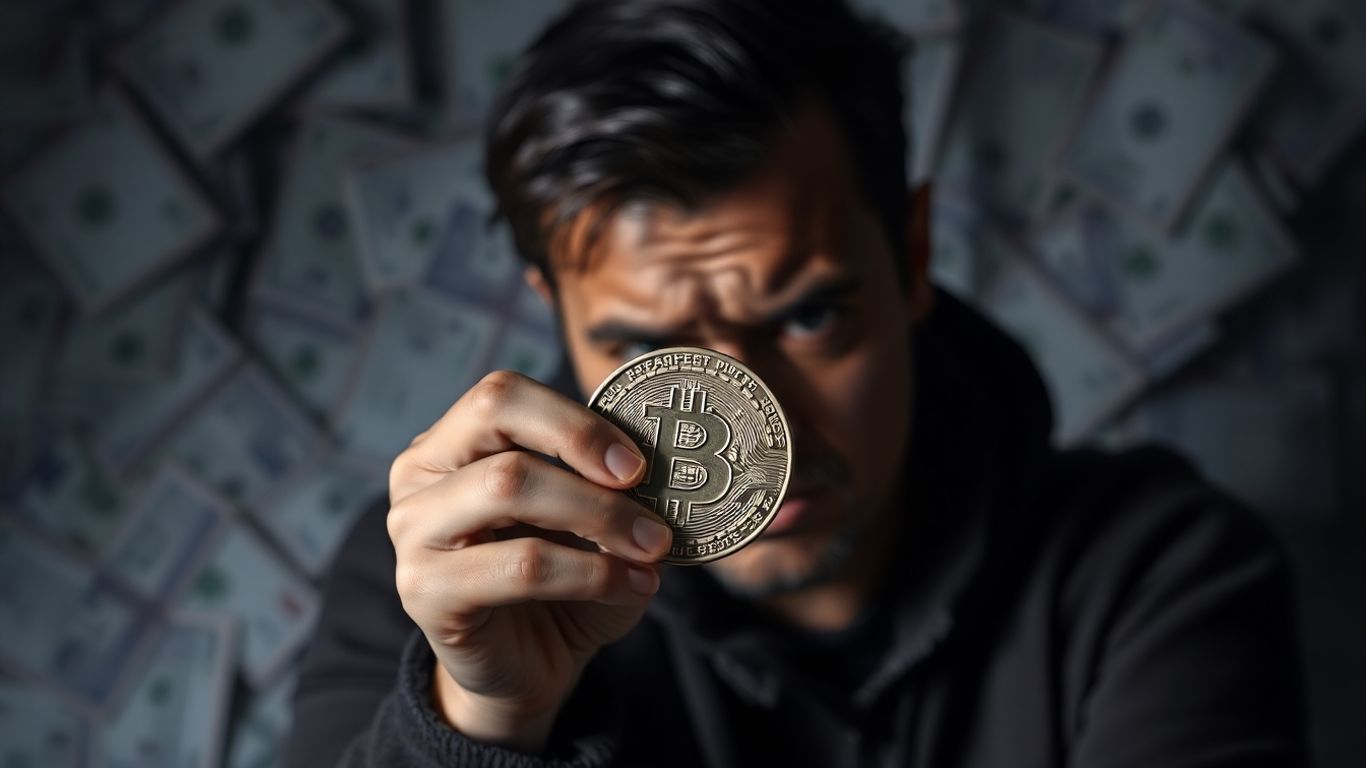 Crypto investor facing economic uncertainty