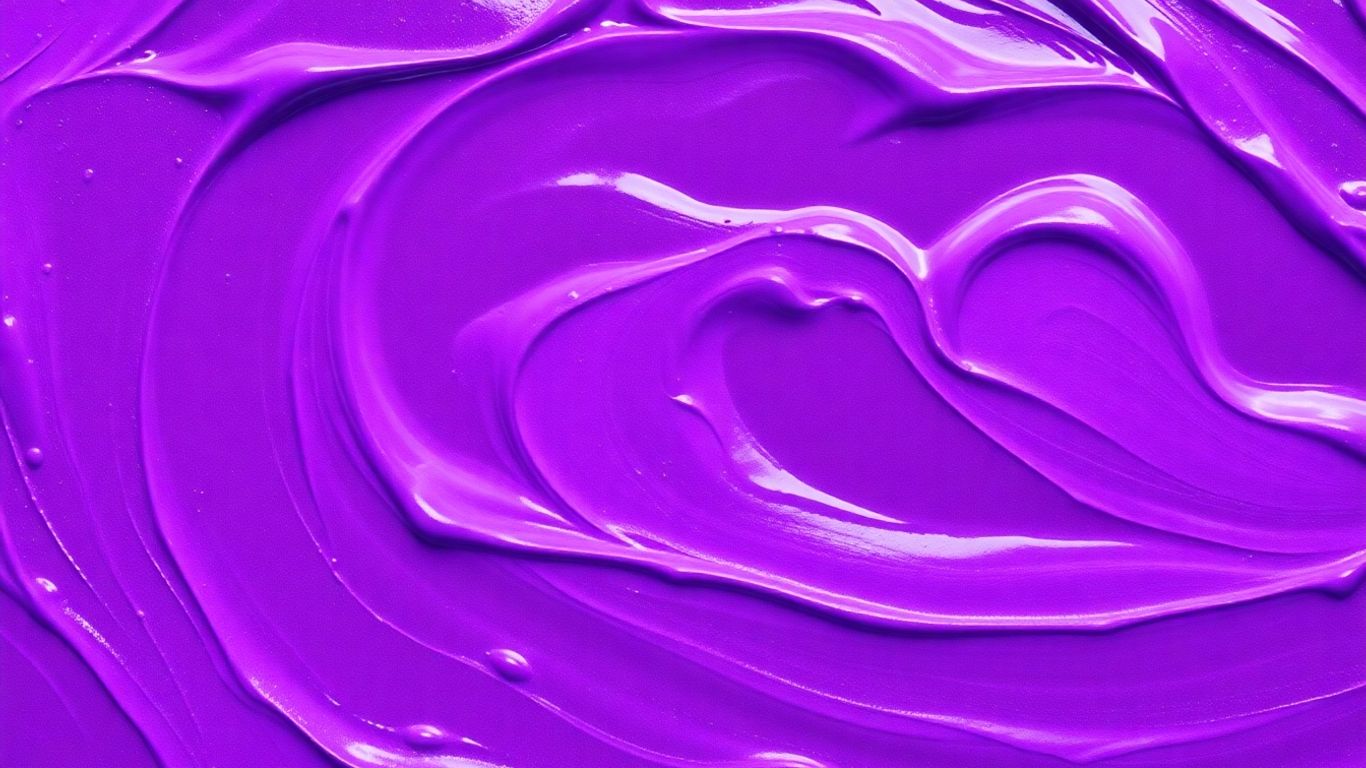 Swirling shades of purple paint