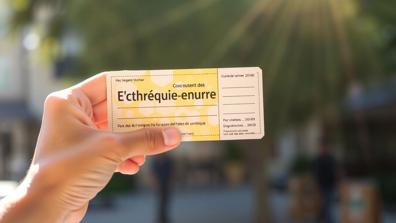 Main tenant un chèque énergie français.