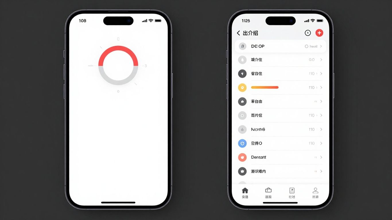 Two Pomodoro apps compared on phone screens.
