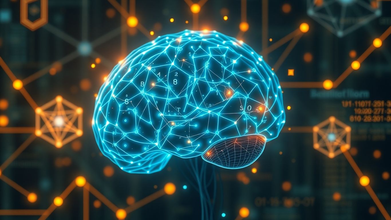 AI brain solving complex mathematical equation