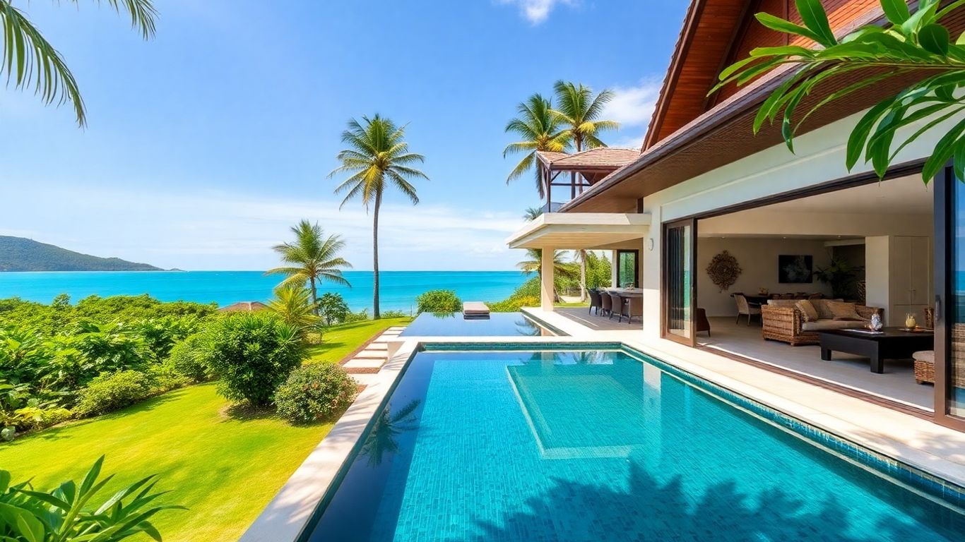 Luxury villa with sea view in Kamala, Phuket.