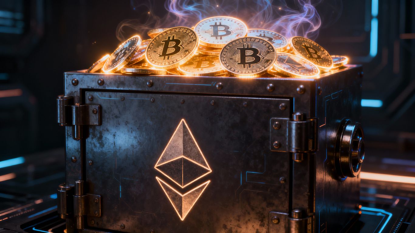 BitMine's vault filled with Ethereum coins.