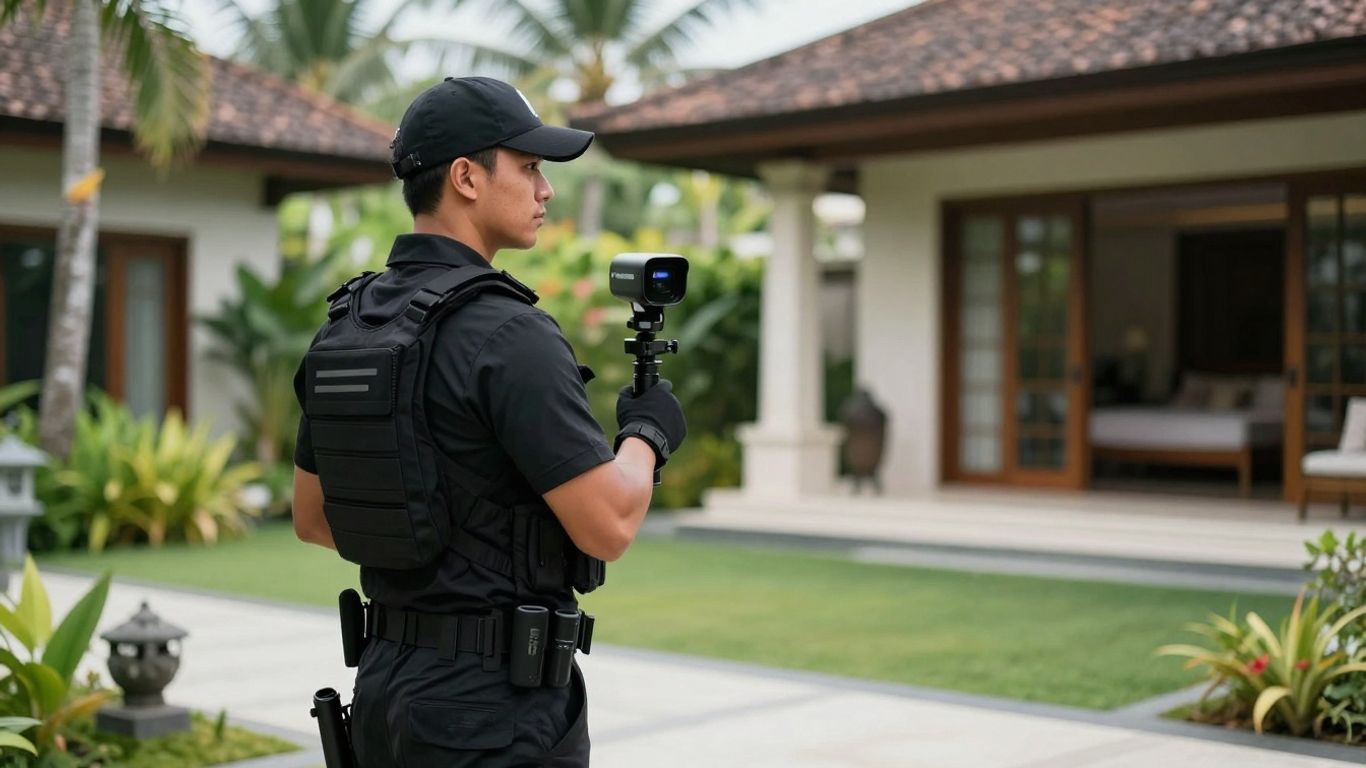 VIP security detail protecting high-profile individual in Bali.