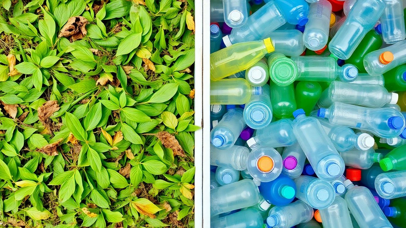 Plastique biosourcé : feuilles et bouteilles en plastique