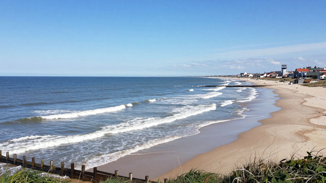 Webcam beeld van Wijk aan Zee kustlijn en zee