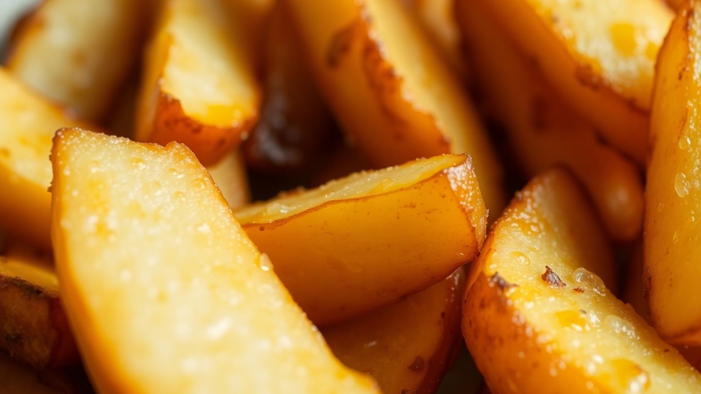 Gouden biologische ovenfrietjes van aardappelen