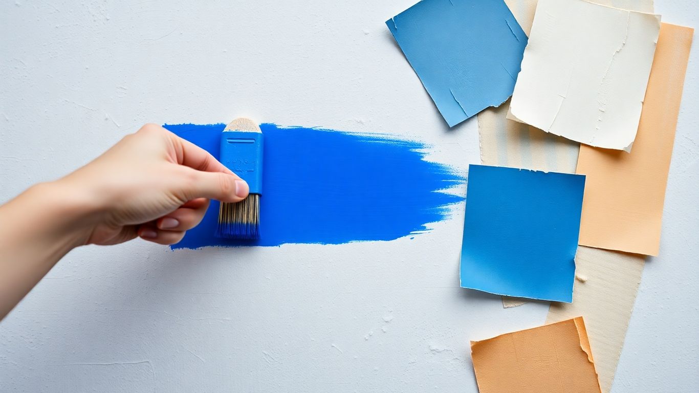 Interior painting color palette selection
