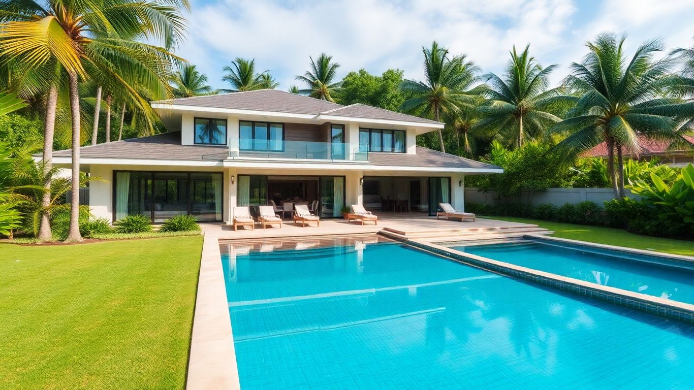 Luxury family home near a school in Phuket.